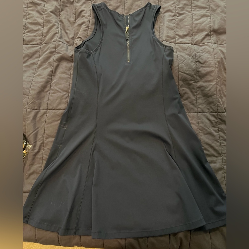 Elegant navy Sleeveless Dress